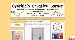 Desktop Screenshot of cynthiascreativecorner.com